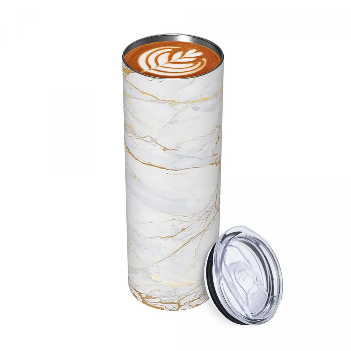 화이트 앤 골드 마블 스테인리스 스틸 텀블러 진공 단열 - Tumbler 20Oz White 리뷰 및 가격