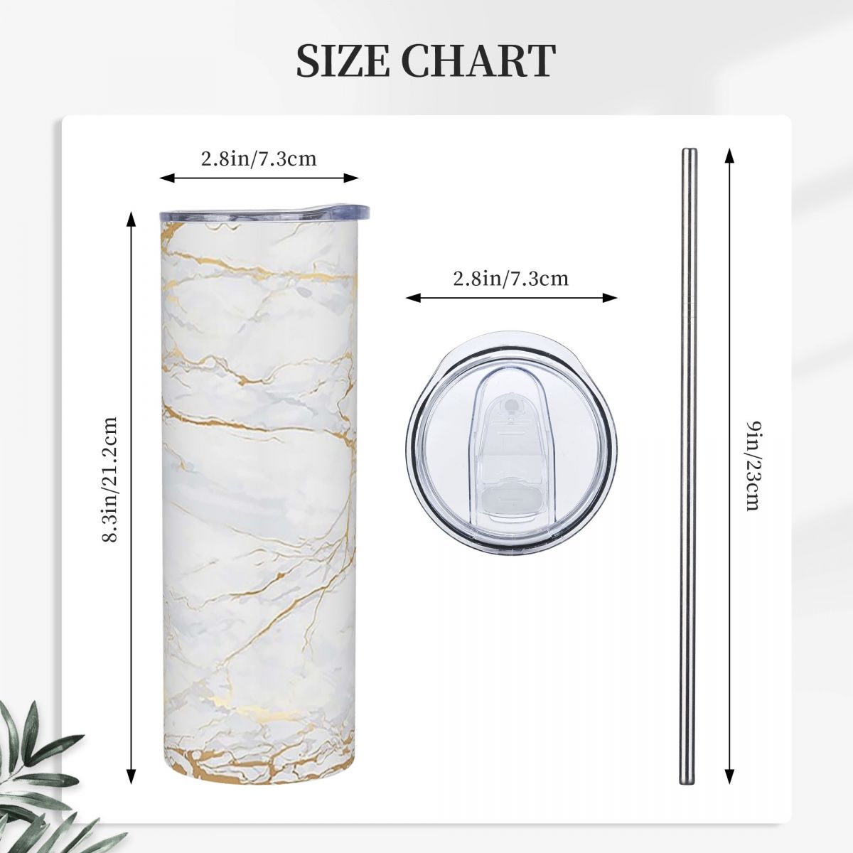 화이트 앤 골드 마블 스테인리스 스틸 텀블러 진공 단열 - Tumbler 20Oz White 리뷰 및 가격