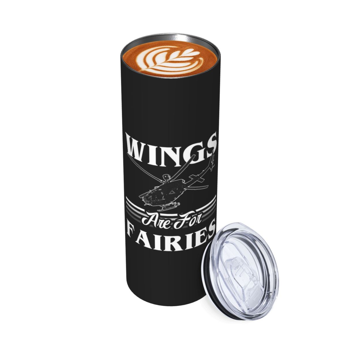 날개는 요정을 위한 것 - 헬리콥터 조종사 - 화이트  - Tumbler 20Oz White 리뷰 및 가격