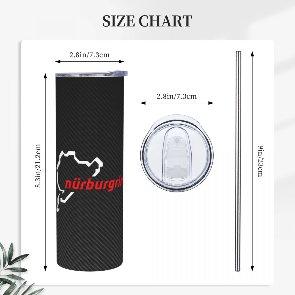 뉘르부르크링 카본 파이버 화이트-레드 스테인리스 스틸  - Tumbler 20Oz White 리뷰 및 가격