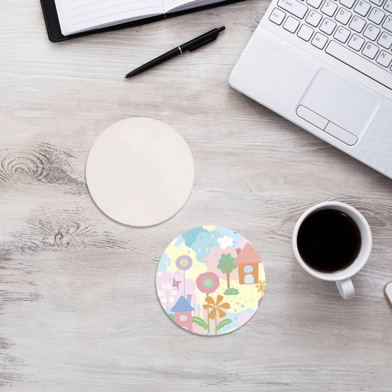 10개입 승화 인쇄용 나무 컵받침 열전사 블랭크 DIY - Coaster Sublimation Blank 리뷰 및 가격